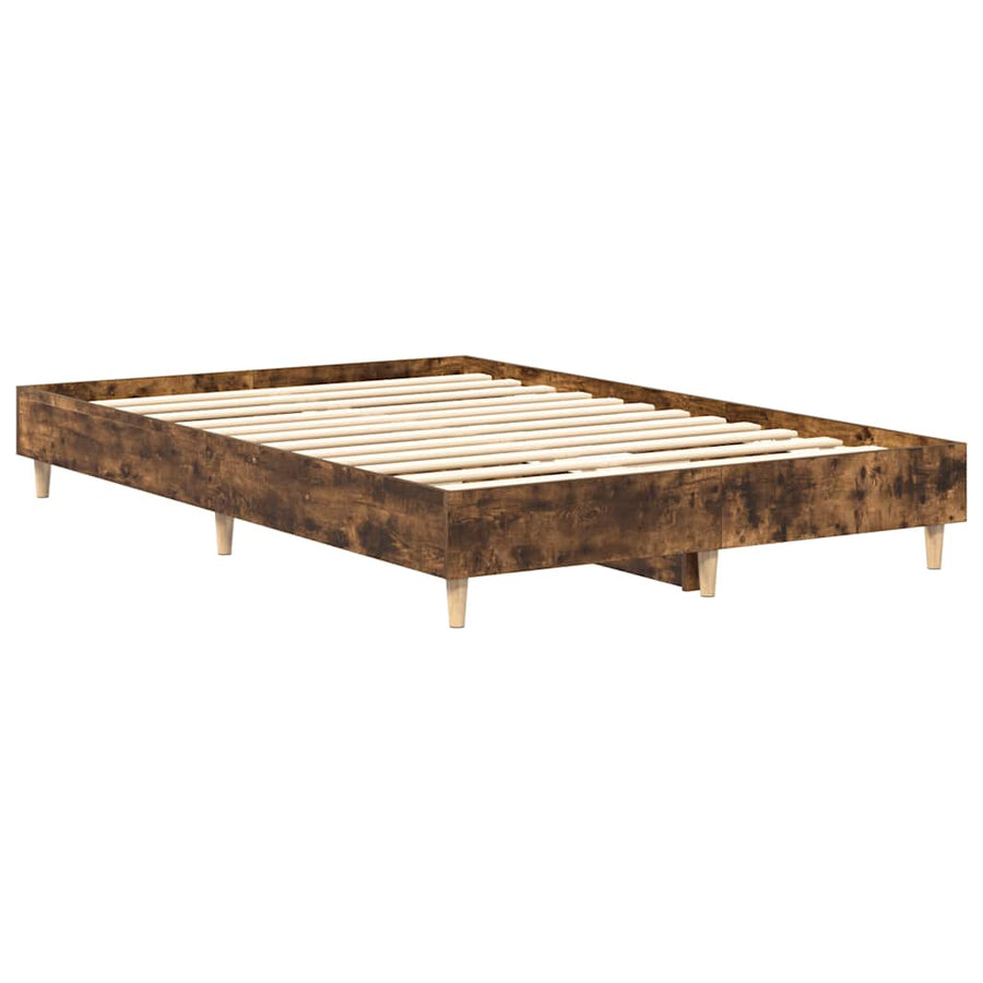 Bedframe zonder matras 120x200 cm spaanplaat gerookt eiken