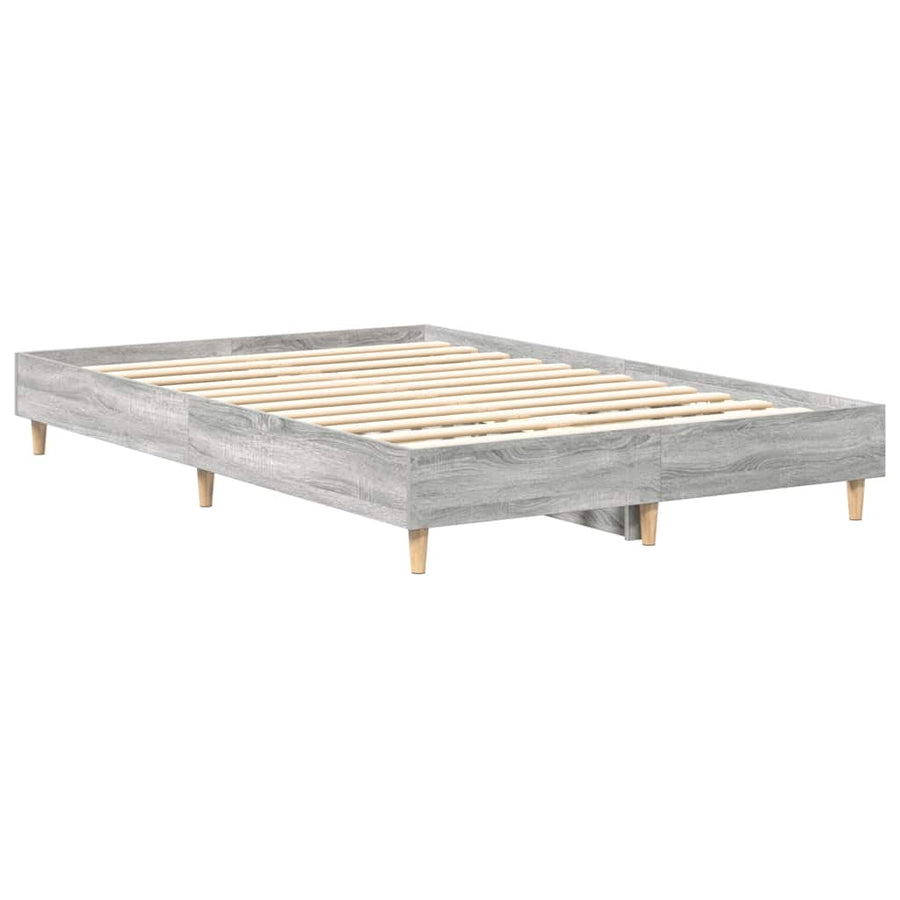 Bedframe zonder matras 120x200 cm spaanplaat grijs sonoma