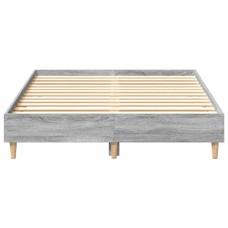Bedframe zonder matras 120x200 cm spaanplaat grijs sonoma