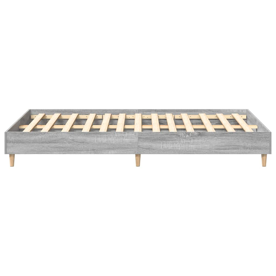 Bedframe zonder matras 120x200 cm spaanplaat grijs sonoma