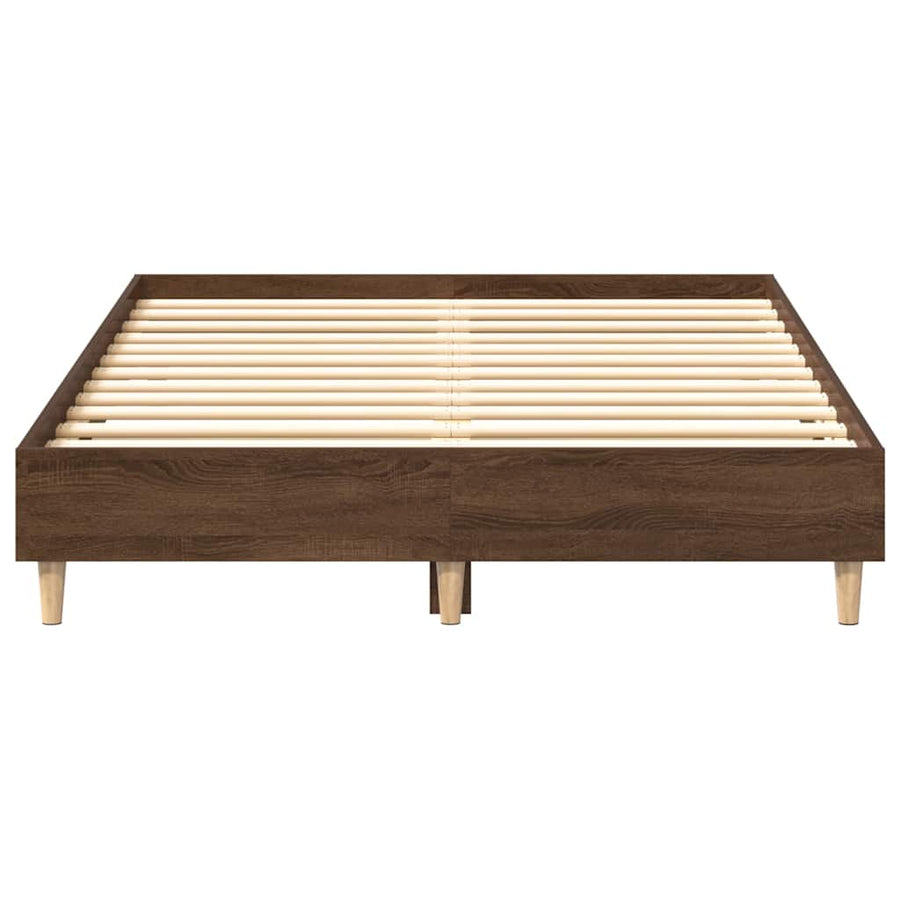 Bedframe zonder matras 120x200 cm spaanplaat bruin eikenkleurig