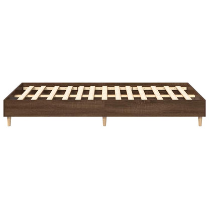 Bedframe zonder matras 120x200 cm spaanplaat bruin eikenkleurig