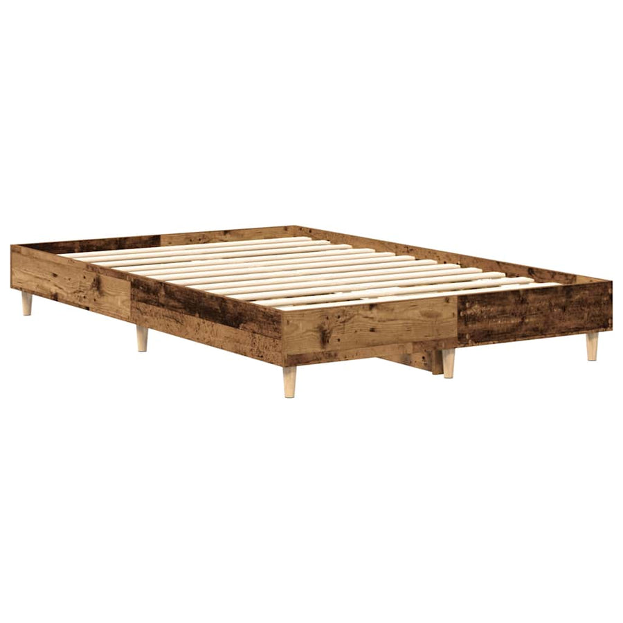 Bedframe zonder matras 120x200 cm spaanplaat bewerkt hout