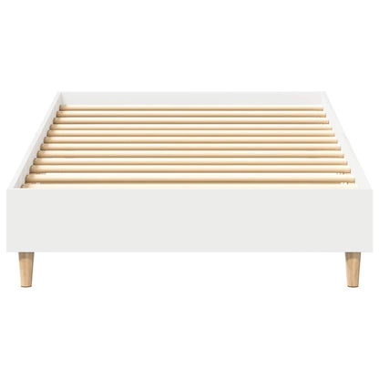 Bedframe zonder matras 100x200 cm spaanplaat wit