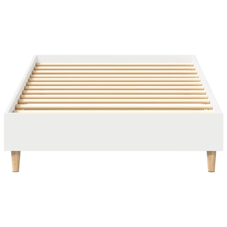 Bedframe zonder matras 100x200 cm spaanplaat wit