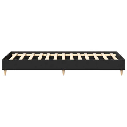 Bedframe matras zonder matras 100x200 cm spaanplaat zwart