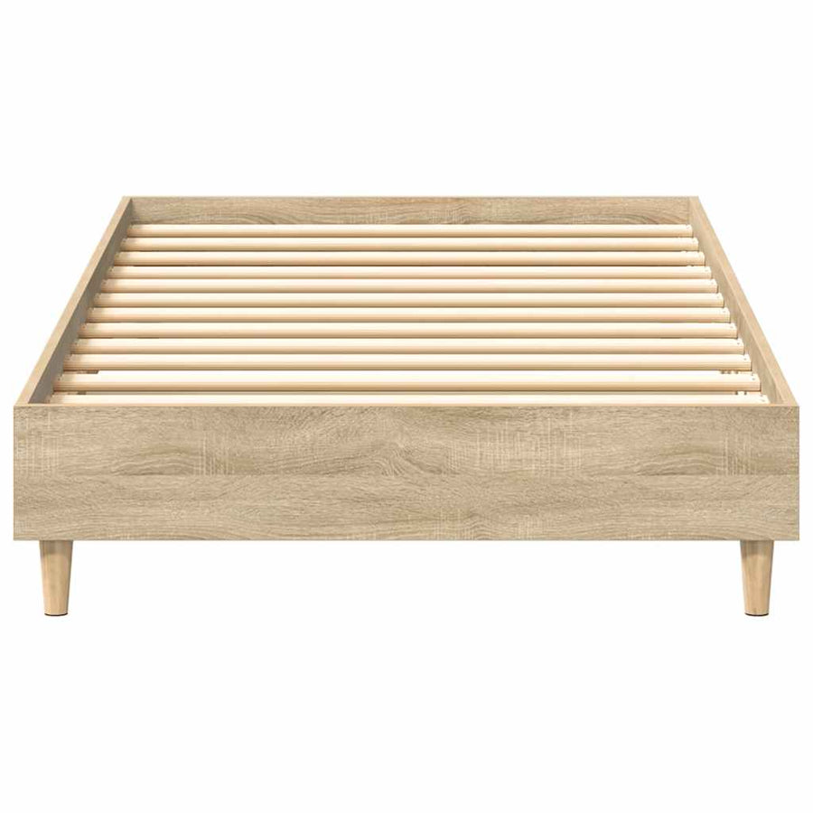 Bedframe zonder matras 100x200cm spaanplaat sonoma eikenkleurig