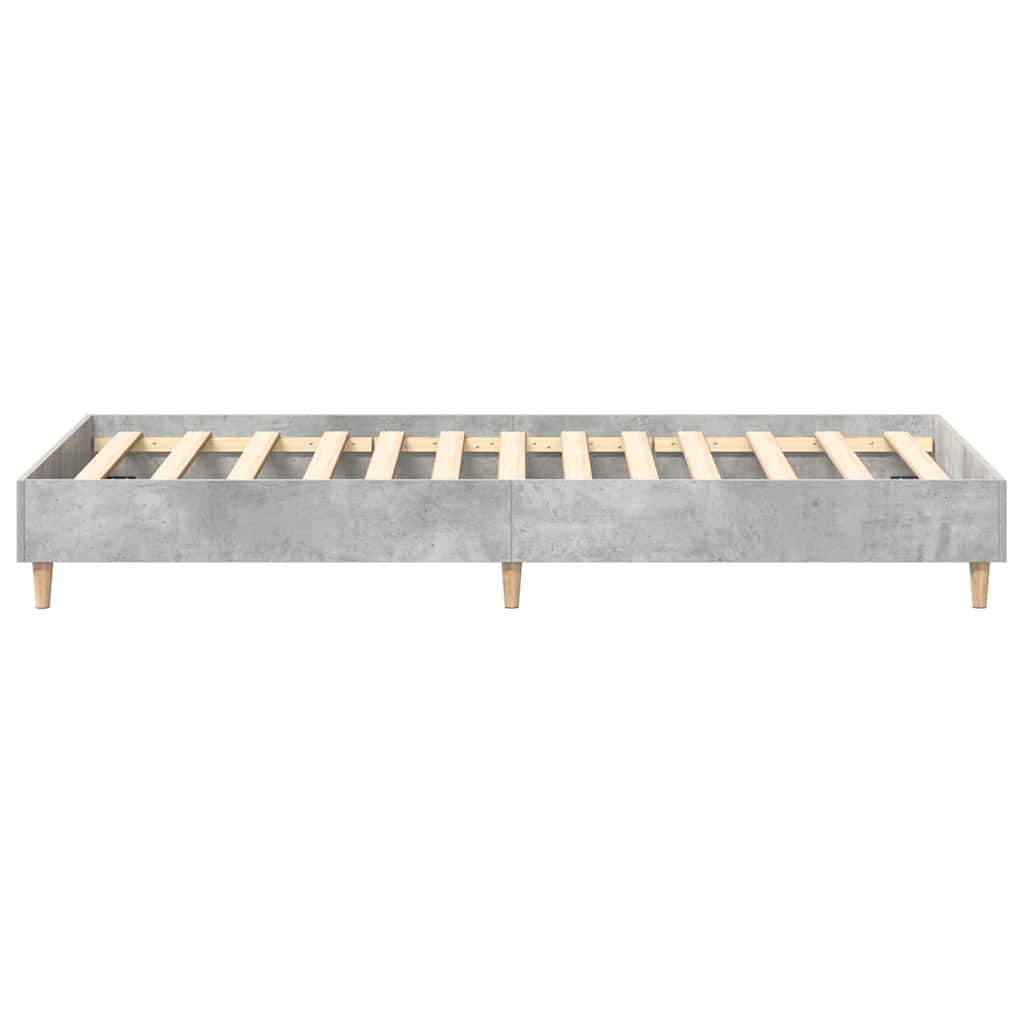 Bedframe zonder matras 100x200 cm spaanplaat betongrijs