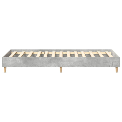 Bedframe zonder matras 100x200 cm spaanplaat betongrijs
