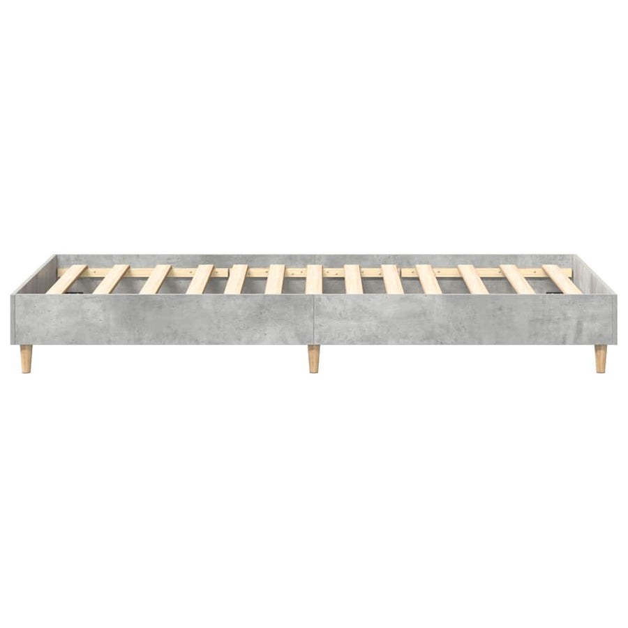 Bedframe zonder matras 100x200 cm spaanplaat betongrijs
