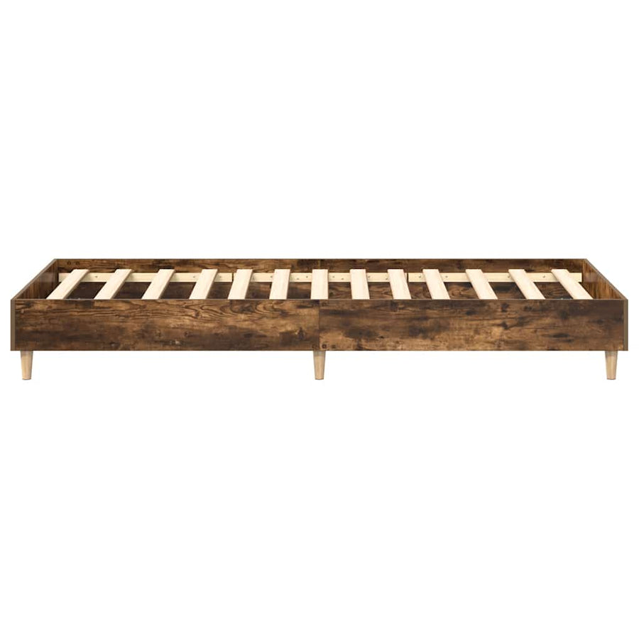 Bedframe zonder matras 100x200 cm spaanplaat gerookt eiken