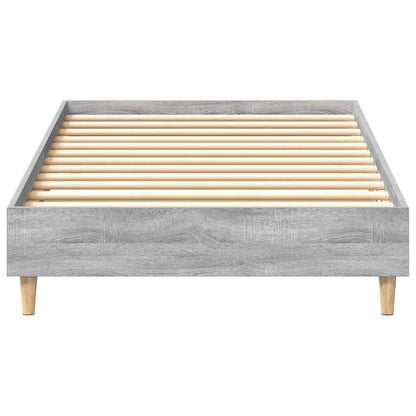 Bedframe zonder matras 100x200 cm spaanplaat grijs sonoma