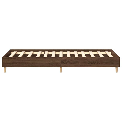 Bedframe zonder matras 100x200 cm spaanplaat bruin eikenkleurig
