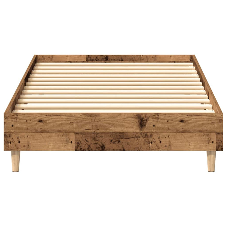 Bedframe zonder matras 100x200 cm spaanplaat bewerkt hout