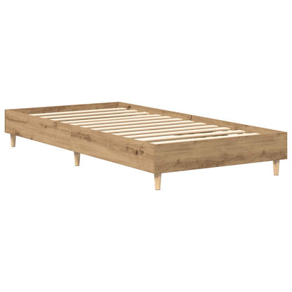 Bedframe zonder matras 100x200 cm spaanplaat artisanaal eiken