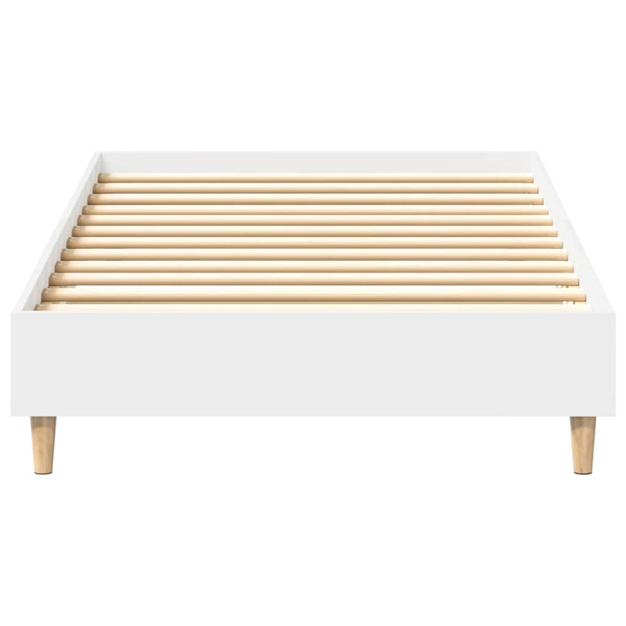Bedframe zonder matras 90x200 cm spaanplaat wit