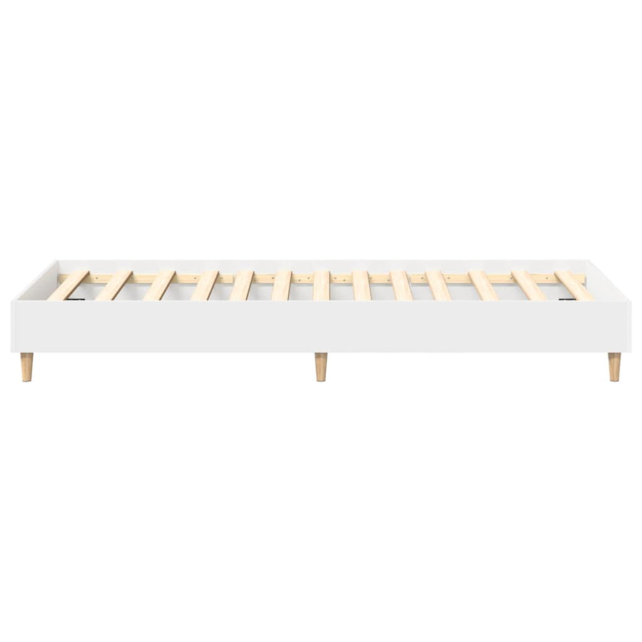 Bedframe zonder matras 90x200 cm spaanplaat wit