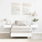 Bedframe 90x200 cm spaanplaat wit