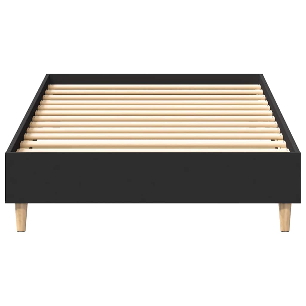 Bedframe zonder matras 90x200 cm spaanplaat zwart