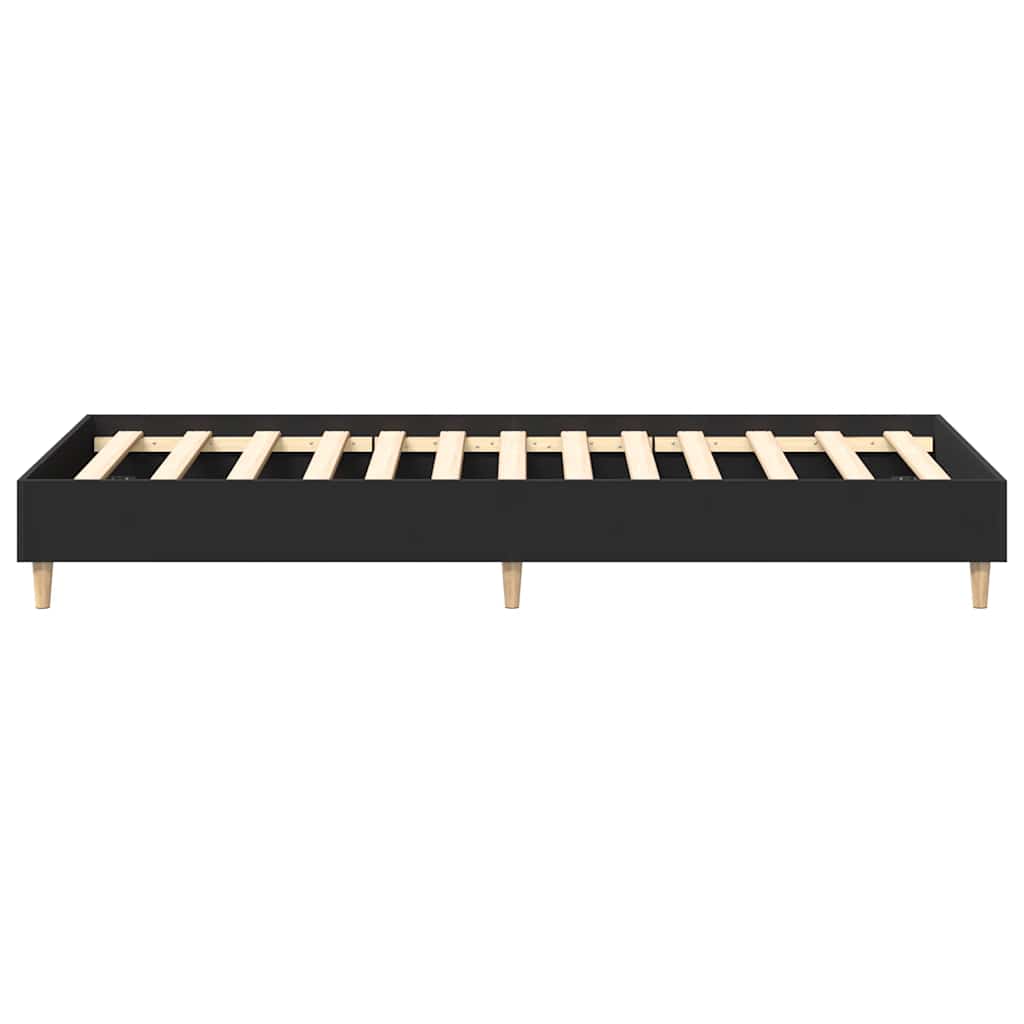 Bedframe zonder matras 90x200 cm spaanplaat zwart