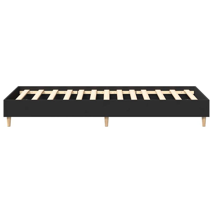 Bedframe zonder matras 90x200 cm spaanplaat zwart