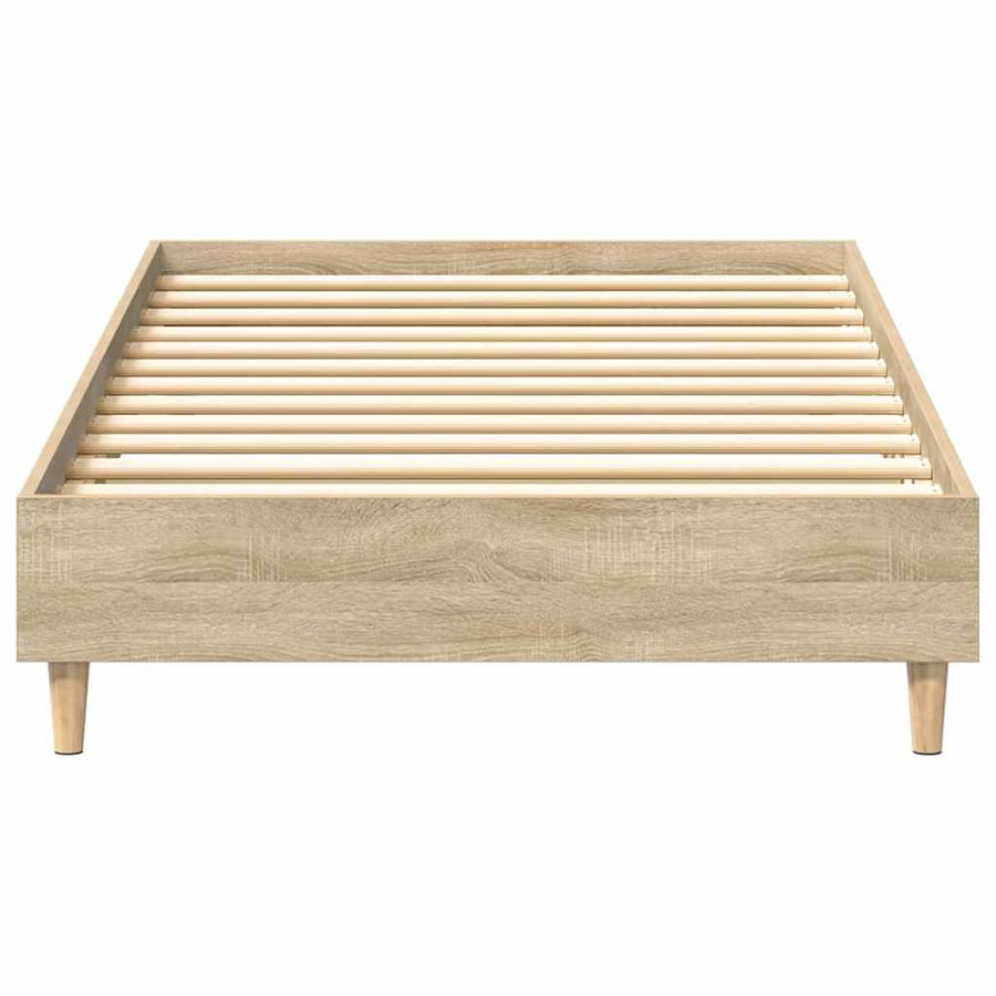 Bedframe zonder matras 90x200 cm spaanplaat sonoma eikenkleurig