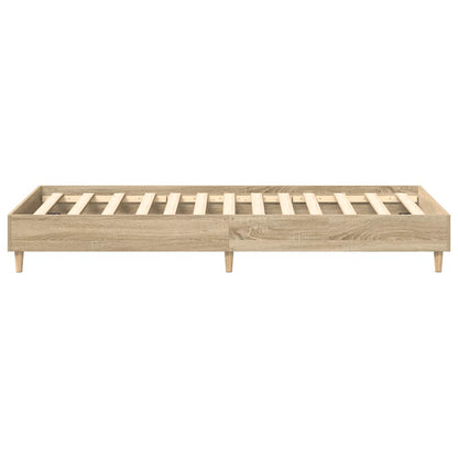 Bedframe zonder matras 90x200 cm spaanplaat sonoma eikenkleurig