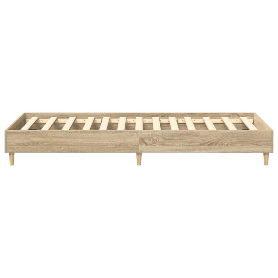 Bedframe zonder matras 90x200 cm spaanplaat sonoma eikenkleurig