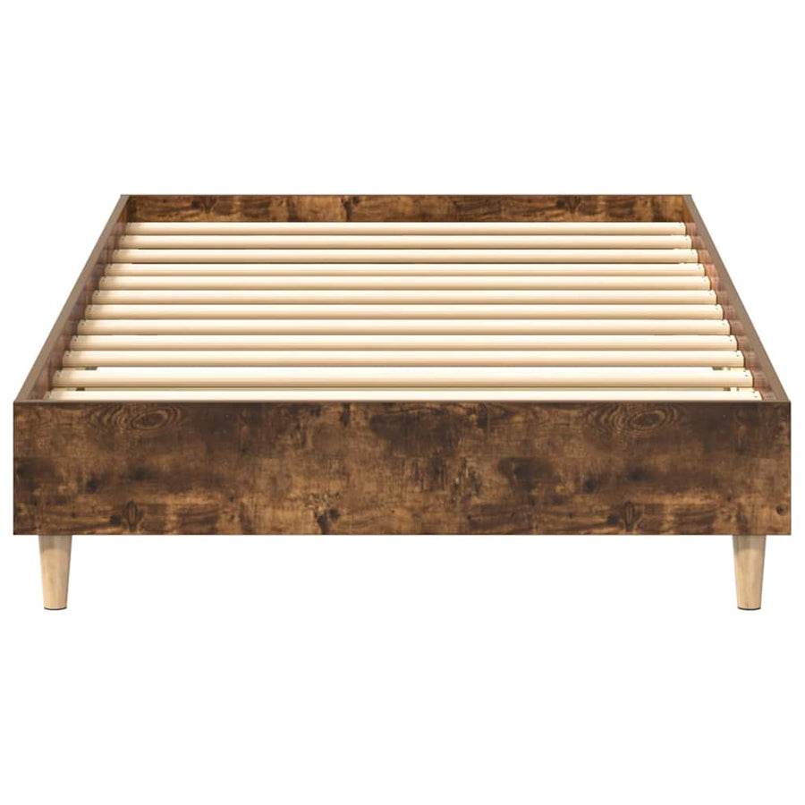 Bedframe zonder matras 90x200 cm spaanplaat gerookt eiken