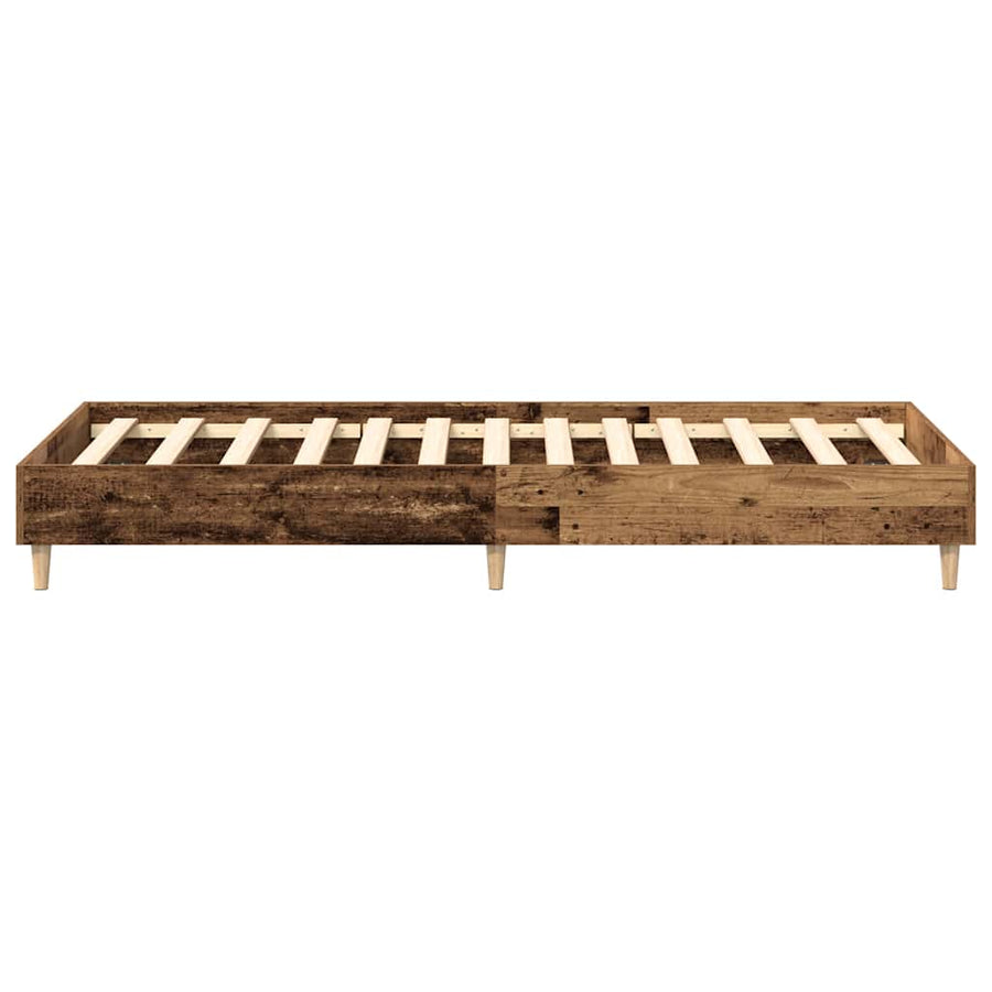Bedframe zonder matras 90x200 cm spaanplaat bewerkt hout