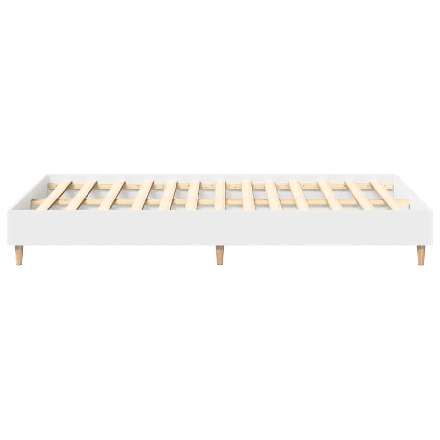 Bedframe zonder matras 140x190 cm spaanplaat wit