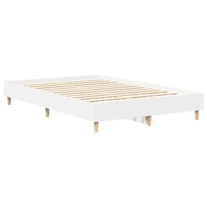 Bedframe zonder matras 140x190 cm spaanplaat wit