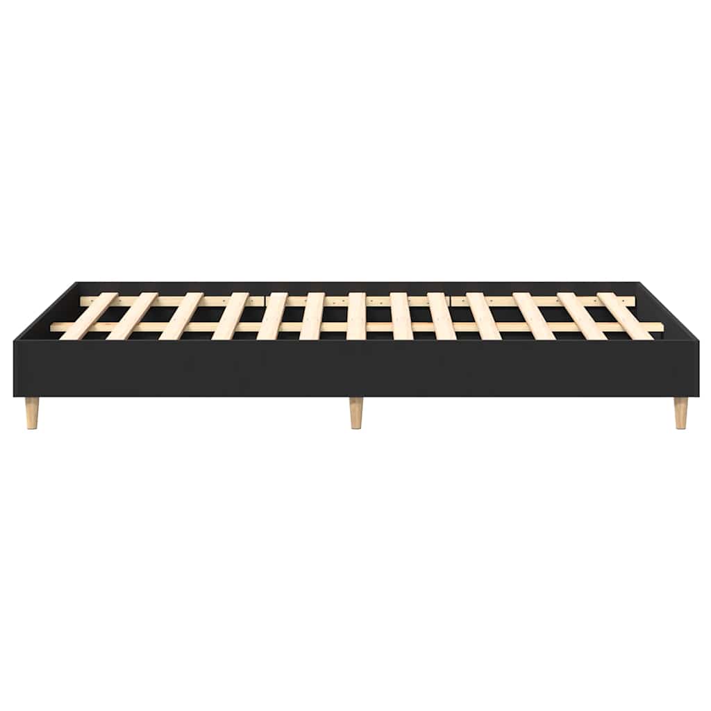 Bedframe zonder matras 140x190 cm spaanplaat zwart