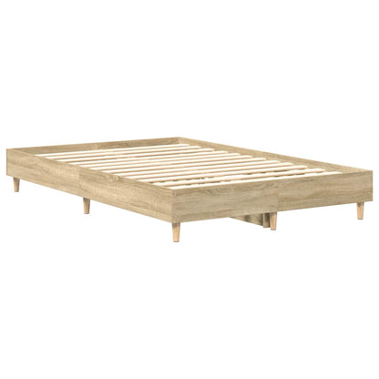 Bedframe zonder matras 140x190cm spaanplaat sonoma eikenkleurig