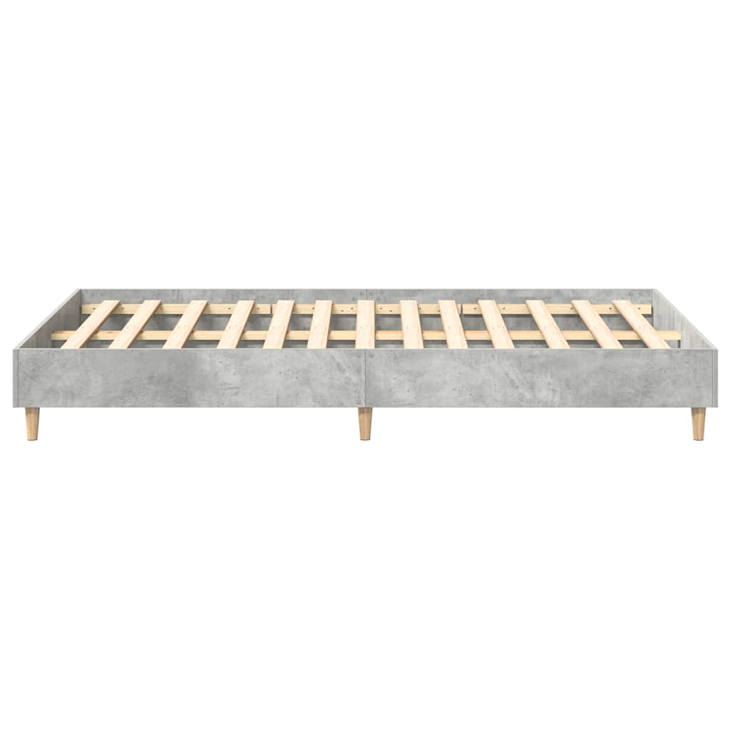 Bedframe zonder matras 140x190 cm spaanplaat betongrijs
