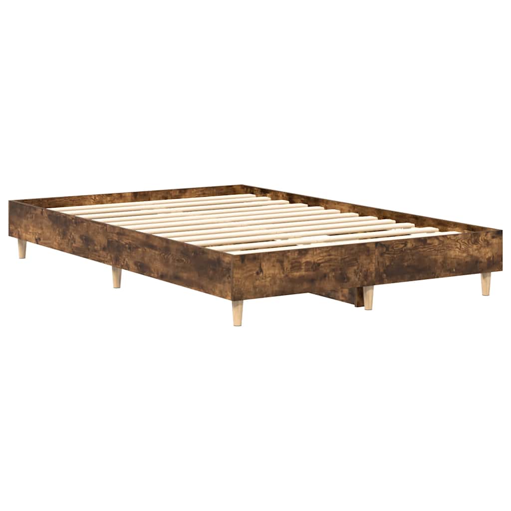 Bedframe zonder matras 140x190 cm spaanplaat gerookt eiken
