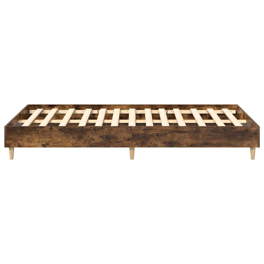 Bedframe zonder matras 140x190 cm spaanplaat gerookt eiken