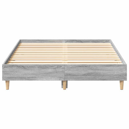 Bedframe zonder matras 140x190 cm spaanplaat grijs sonoma