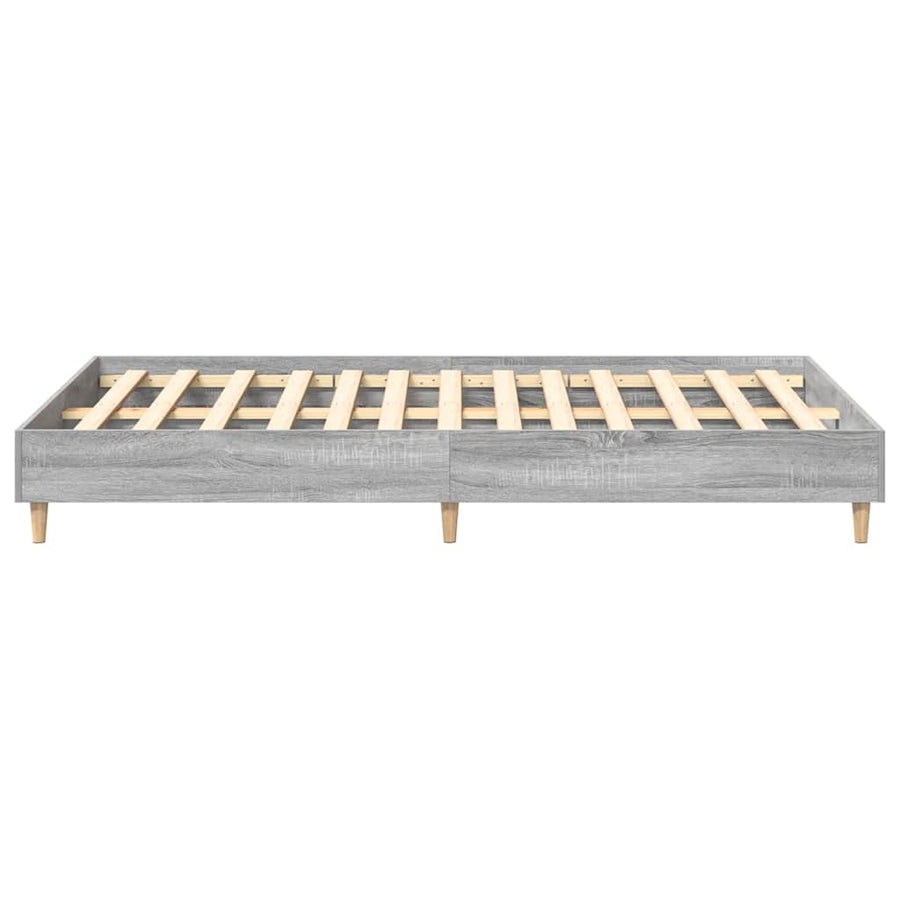 Bedframe zonder matras 140x190 cm spaanplaat grijs sonoma