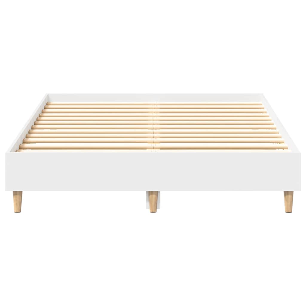 Bedframe zonder matras 135x190 cm spaanplaat wit