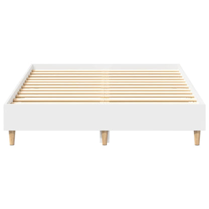 Bedframe zonder matras 135x190 cm spaanplaat wit
