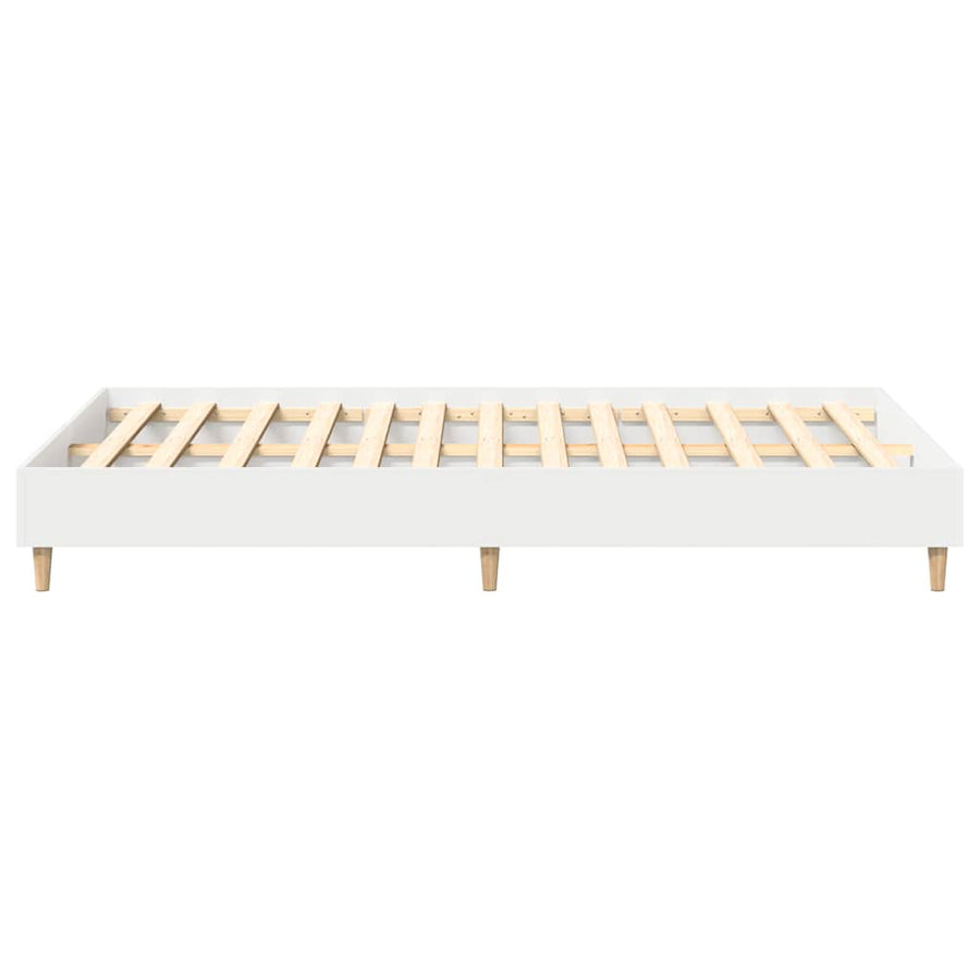 Bedframe zonder matras 135x190 cm spaanplaat wit