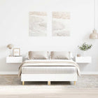 Bedframe 135x190 cm spaanplaat wit
