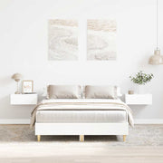 Bedframe 135x190 cm spaanplaat wit