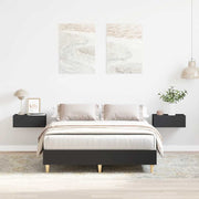 Bedframe 135x190 cm spaanplaat zwart
