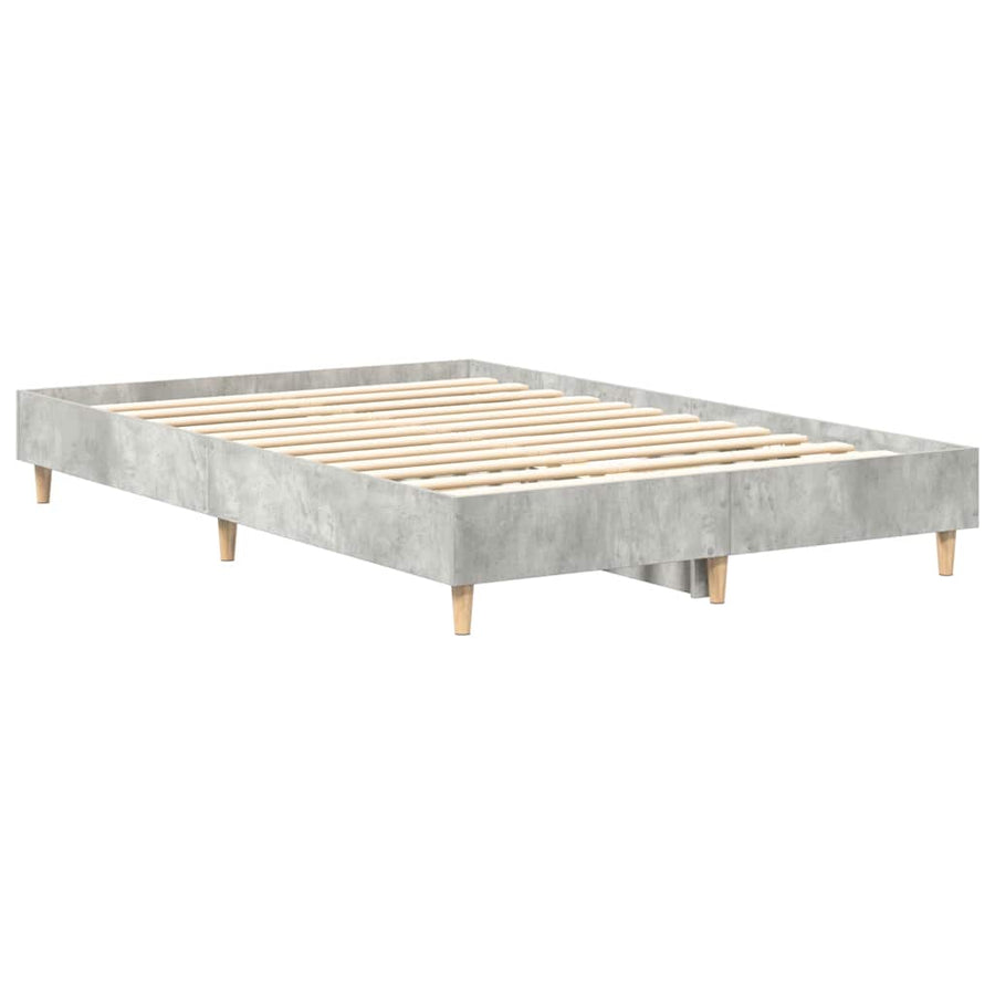 Bedframe zonder matras 135x190 cm spaanplaat betongrijs
