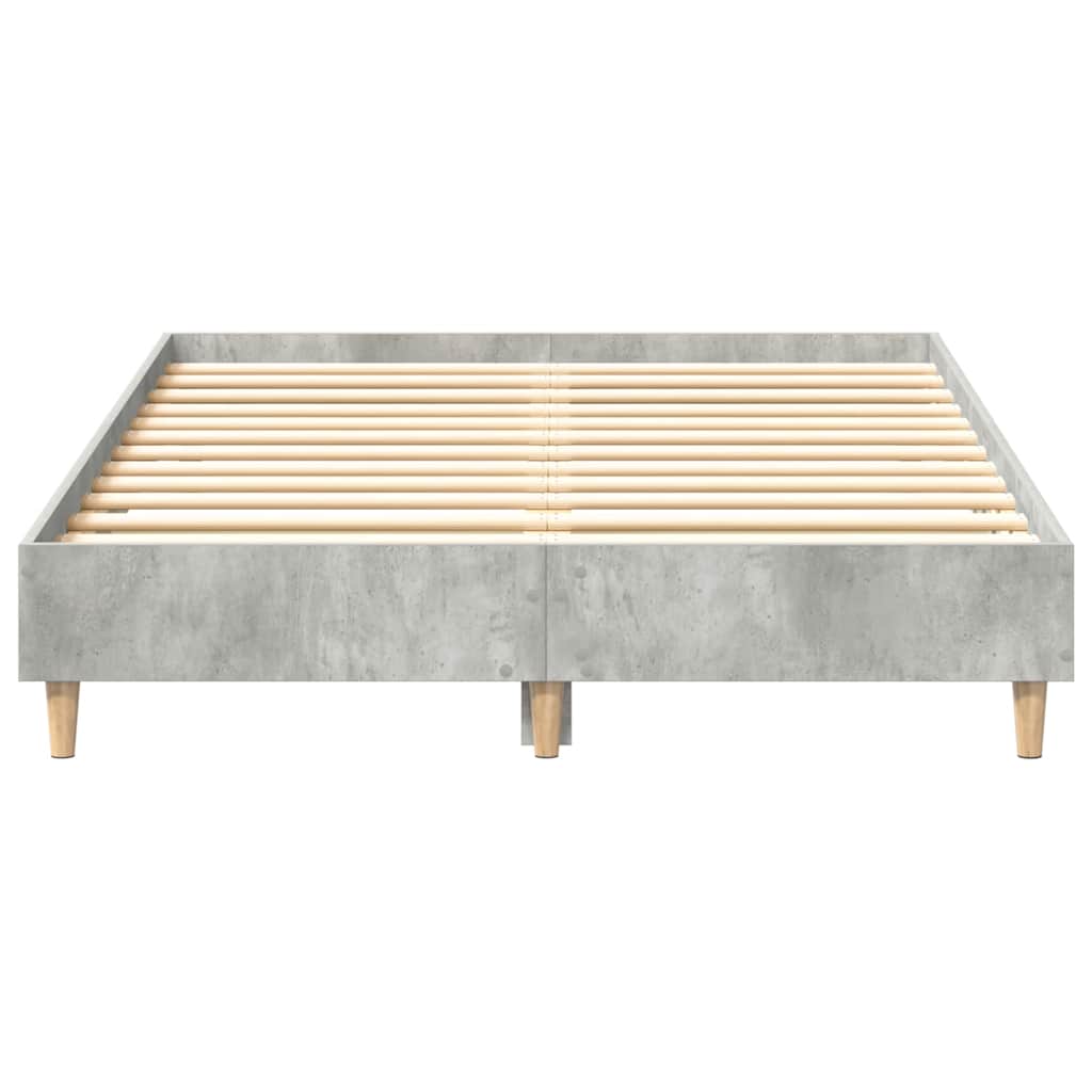 Bedframe zonder matras 135x190 cm spaanplaat betongrijs