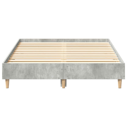 Bedframe zonder matras 135x190 cm spaanplaat betongrijs