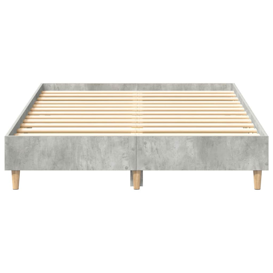 Bedframe zonder matras 135x190 cm spaanplaat betongrijs