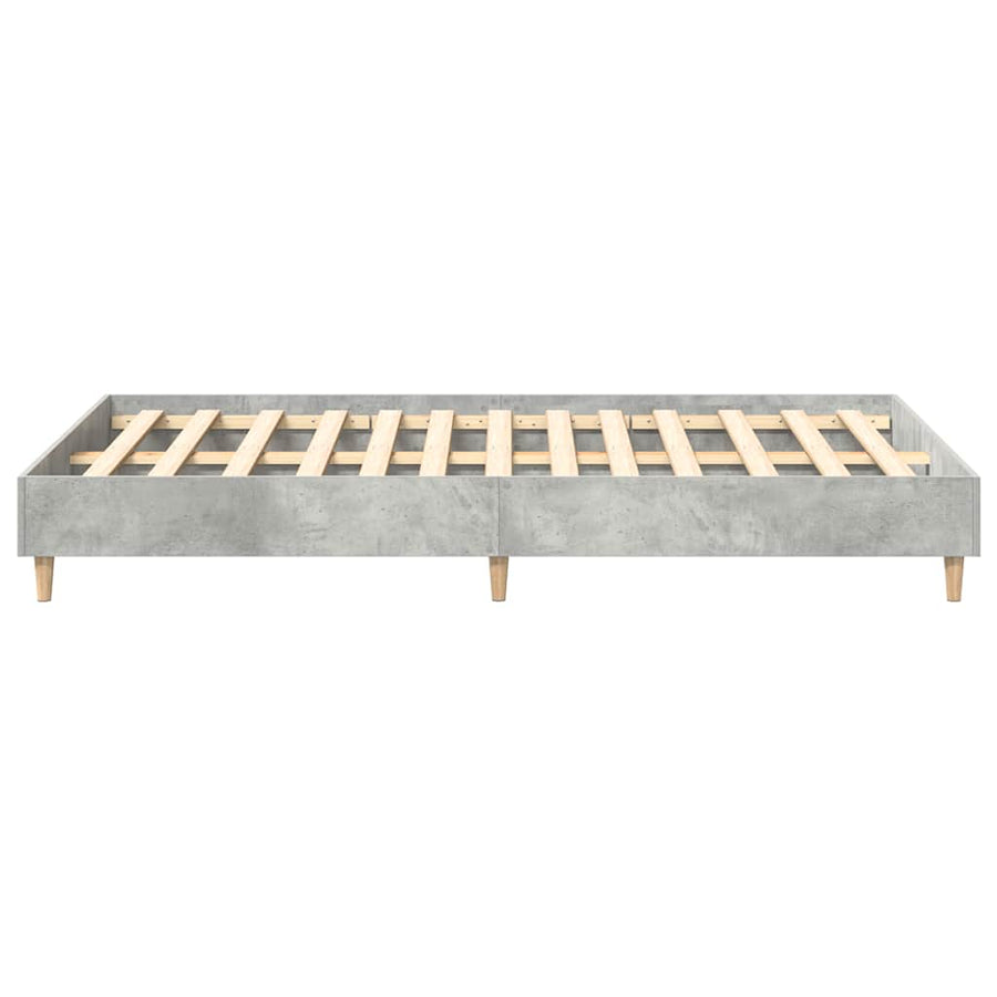 Bedframe zonder matras 135x190 cm spaanplaat betongrijs